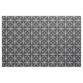 Silber-, Weiß- und Schwarz-Ziermuster Stoff (Fat Quarter (45,7 x 55,9 cm))