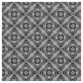 Silber-, Weiß- und Schwarz-Ziermuster Stoff (Nahaufnahme)