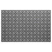 Silber-, Weiß- und Schwarz-Ziermuster Stoff (Fat Quarter (45,7 x 55,9 cm))