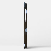 Silber, weißer Buche Nachthintergrund. Case-Mate iPhone Hülle (Rückseite / Links)