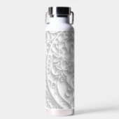 Silber White Paper Quilling Muster Trinkflasche (Vorne)