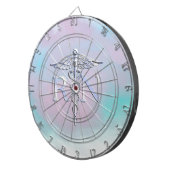 Silber wie RN Caduceus Medical Mother Pearl Dartscheibe (Vorderseite rechts)