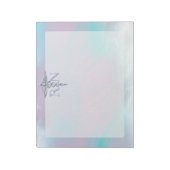 Silber wie RN Caduceus Medical Mother Pearl Notizblock (Rotiert)