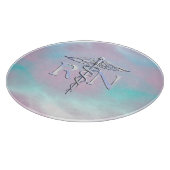 Silber wie RN Caduceus Medical Mother Pearl Schneidebrett (Ecke)