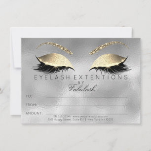 Silber-Wimpernverlängerung-Make-up-Zertifikat-Gesc