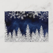 Silber-Winterpinienbücher für Baby Begleitkarte (Rückseite)