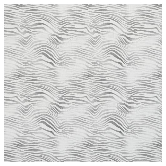 Silber-Zebra-Print Stoff (Muster)