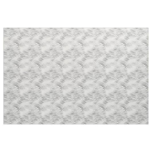 Silber-Zebra-Print Stoff (Fat Quarter (45,7 x 55,9 cm))
