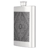 Silber Ziermittel Mit Monogramm Flachmann (Links)