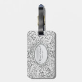 Silber-Zierschmuck-Gepäckmarke Gepäckanhänger (Rückseite vertikal)