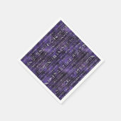 Silberägyptisches Hieroglyphemuster Serviette (Ecke)