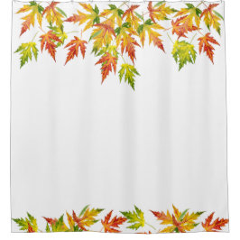 Silberapfel auf einem Duschvorhang