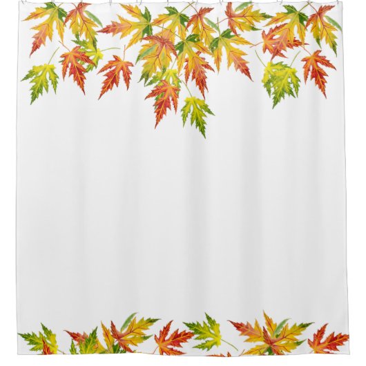 Silberapfel auf einem Duschvorhang (Vorderseite)