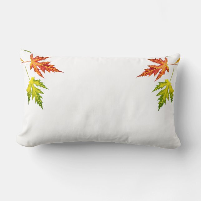 Silberapfel auf einem Lumbalkissen Lendenkissen (Vorderseite)