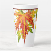 Silberapfel auf einer großen Latte-Tasse Milchtasse (Vorderseite)