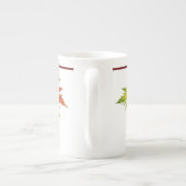 Silberapfel auf einer Knochen-China-Tasse Porzellantasse (Rückseite)