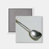 Silberapostellöffel mit goldenem Siegel, 1668 Magnet (Vorderseite/Rückseite)