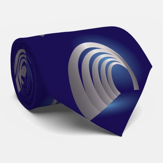 Silberarkettentunnel Krawatte (Gerollt)