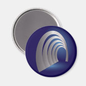 Silberarkettentunnel Magnet (Vorderseite/Rückseite)