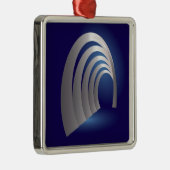 Silberarkettentunnel Silbernes Ornament (Rechts)