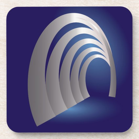 Silberarkettentunnel Untersetzer (Vorderseite)