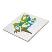 Silberaugenvogel Fliese (Seite)