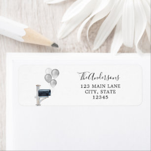 Silberballons in der Mailbox