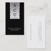 Silberbanner Visitenkarte (Vorne/Hinten)