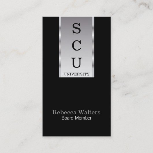 Silberbanner Visitenkarte (Vorderseite)