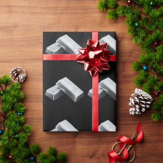 Silberbarren-Geschenkpapier Geschenkpapier