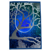 Silberbaumgeschenktaschen aus Weihnachten Mittlere Geschenktüte (Vorderseite)