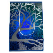 Silberbaumgeschenktaschen aus Weihnachten Mittlere Geschenktüte (Rückseite)