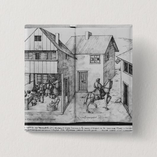 Silberbergwerk von La Croix-Zusatz-Bergwerken, Button (Vorderseite)
