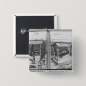 Silberbergwerk von La Croix-Zusatz-Bergwerken, Button (Vorne & Hinten)