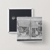 Silberbergwerk von La Croix-Zusatz-Bergwerken, Button (Vorne & Hinten)