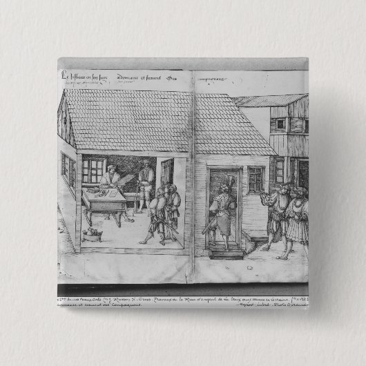 Silberbergwerk von La Croix-Zusatz-Bergwerken, Button (Vorderseite)