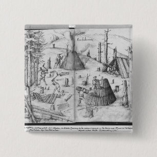 Silberbergwerk von La Croix-Zusatz-Bergwerken, Button