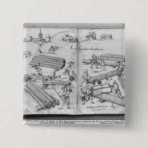 Silberbergwerk von La Croix-Zusatz-Bergwerken, Button