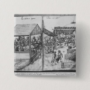 Silberbergwerk von La Croix-Zusatz-Bergwerken, Button