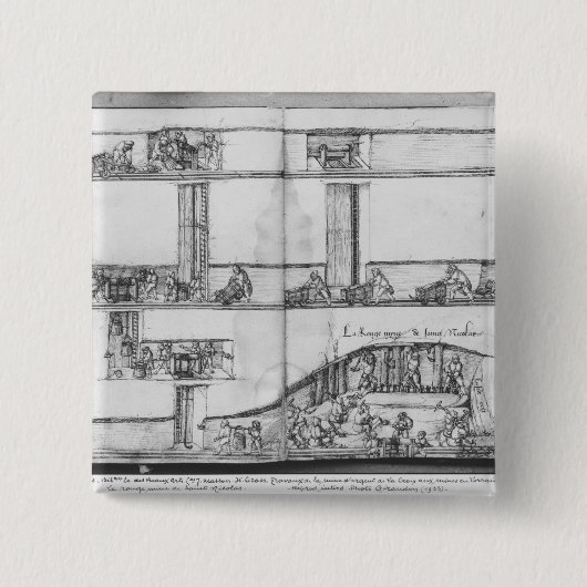Silberbergwerk von La Croix-Zusatz-Bergwerken, Button (Vorderseite)