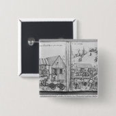 Silberbergwerk von La Croix-Zusatz-Bergwerken, Button (Vorne & Hinten)