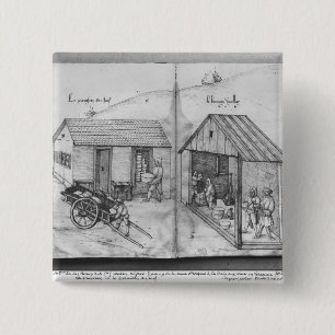 Silberbergwerk von La Croix-Zusatz-Bergwerken, Button