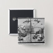 Silberbergwerk von La Croix-Zusatz-Bergwerken Button (Vorne & Hinten)