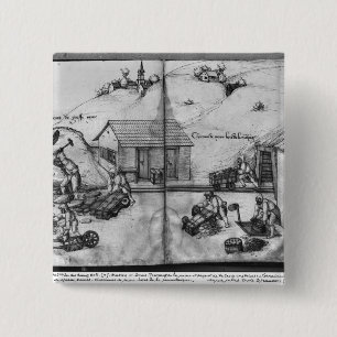 Silberbergwerk von La Croix-Zusatz-Bergwerken Button