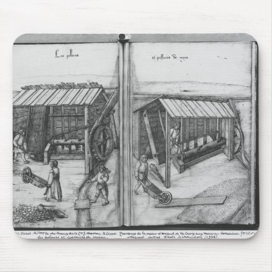 Silberbergwerk von La Croix-Zusatz-Bergwerken, Mousepad (Vorne)