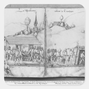 Silberbergwerk von La Croix-Zusatz-Bergwerken, Quadratischer Aufkleber