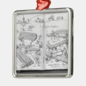 Silberbergwerk von La Croix-Zusatz-Bergwerken, Silbernes Ornament (Links)