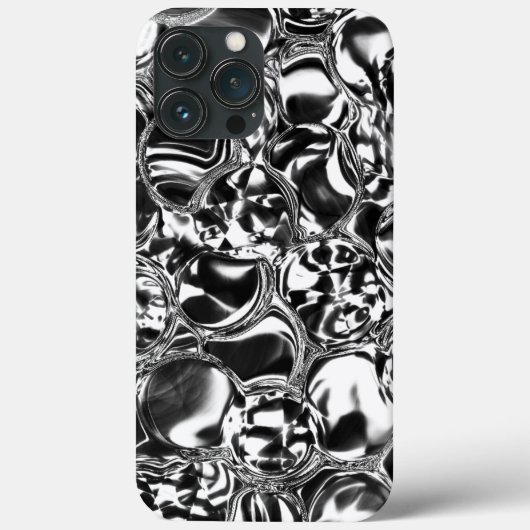 Silberblasen mit Glas- oder Metalltönchen Case-Mate iPhone Hülle (Rückseite)