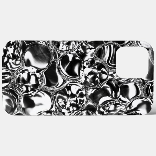 Silberblasen mit Glas- oder Metalltönchen Case-Mate iPhone Hülle (Rückseite (Horizontal))