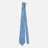 Silberblaue Textur mit Mosaikeffekt und Relief Krawatte (Vorderseite)